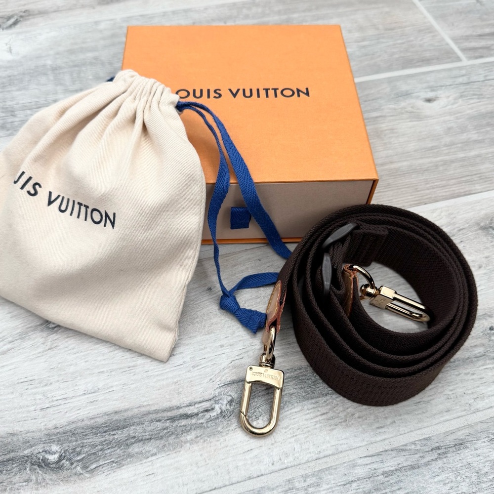 Louis Vuitton Brown Canvas Adjustable Shoulder Strap